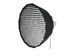 Compatibile con flash da studio con attacco Bowens - Softbox parabolico profondo portatile P90L da 90 cm con griglia a nido d'ape