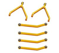 Compatibile Con FMS Per FCX18 Per FCX24 1/24 RC Car Part Set Di Barre Di Collegamento Dello Sterzo In Lega Di Alluminio Set Di Barre Di Collegamento Dello Sterzo RC Rc Biella per auto