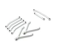 Compatibile Con FMS Per Xiaoqi Per FCX24 1/24 RC Crawler Car Upgrade Accessori Parti In Metallo Per Leva Dello Sterzo Del Telaio Collegamento Auto RC(Silver)