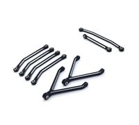Compatibile Con FMS Per Xiaoqi Per FCX24 1/24 RC Crawler Car Upgrade Accessori Parti In Metallo Per Leva Dello Sterzo Del Telaio Collegamento Auto RC(Black)