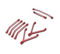 Compatibile Con FMS Per Xiaoqi Per FCX24 1/24 RC Crawler Car Upgrade Accessori Parti In Metallo Per Leva Dello Sterzo Del Telaio Collegamento Auto RC(Red)