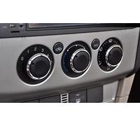 Compatibile con Focus 2 MK2 3 Pezzi/Set in Lega di Alluminio per Auto,manopola dell'Aria condizionata,manopola AC,manopola del Pulsante dell'interruttore di Controllo del Calore (Nero)