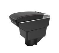 Compatibile Con Ford Fiesta 3 Speciale Bracciolo Per Auto 2011-2018 Console Centrale Doppio Strato Portaoggetti Accessori Interni Modificati USB(B2 Black line NO USB)