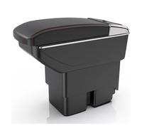 Compatibile Con Ford Fiesta MK7 2009-2017 Bracciolo Per Auto Scatola Portaoggetti Dettagli Interni Accessori(B2 Black line NO USB)