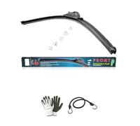 COMPATIBILE CON FORD FORD B-MAX 08.2012 A X4 710 650 COPPIA DI SPAZZOLE TERGICRISTALLO ANTERIORE FLAT"NEW GENERATION+SPOILER+11 ADATTATORI 100% VISIBILITÀ STRADALE