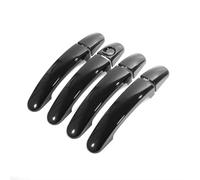 Compatibile Con Ford Per Focus 2005 2006 2007 2008 2009 2010 2011 ABS Argento Nero Sovrapposizioni Copertura Maniglia Porta Esterna Copri maniglia fuori Auto(Black)