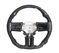 Compatibile Con Ford Per Mustang GT 2012 2013 2014 Volante In Fibra Carbonio Cuciture Blu Per Linea Centrale Accessori Auto Volanti auto