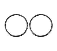 Compatibile Con Ford Per Mustang GT 2015 2016 2017 2018 2019 2020 2021 Adesivi Per Decorazione Cornice Altoparlante Audio Porta Interna Auto Componenti interni(Nero)