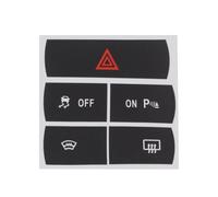 Compatibile con Ford per S-Max Adesivi Decorativi in Vinile di qualità per Pulsanti Auto per Riparare Il Pulsante di Emergenza Lo Sbrinatore E Gli Accessori Interni Auto Pulsante Adesivi