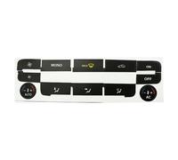 Compatibile con Ford per S-Max per Mondeo AC Control Decalcomania Decorativa Accessorio per Interni Auto Pulsante Aria Condizionata Riparazione Adesivo Auto Pulsante Adesivi(Black)
