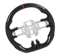 Compatibile Con Ford Per V6 Per EcoBoost GT Per Shelby 2018 2019 2020 2021 2022 2023 Volante PU Perforato Fibra Carbonio Hydro Dip Volanti auto
