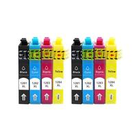 Compatibile con forniture per stampanti T1281 T1282 T1283 1284 cartuccia d'inchiostro per stilo S22 SX125 SX130 SX230 SX235W SX420W SX425W SX430W SX435W(T1281-2set-8PCS)