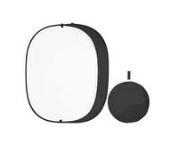 Compatibile con fotocamera 2 in 1 riflettore pieghevole ovale, pannello di sfondo fotografico portatile da 40x60 pollici e 59x79 pollici(150x200cm)