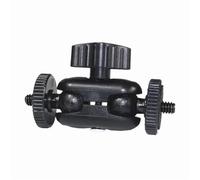 Compatibile con fotocamera e monitor, braccio magico con doppia testa a sfera e supporto con estensione a vite da 1/4" a 360°