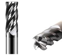 Compatibile con fresa a 4 taglienti a passo disuguale R, fresa a raggio angolare in metallo duro integrale, fresa a arrotondamento angolare VHM(D4.0R0.5x10xd4x50)