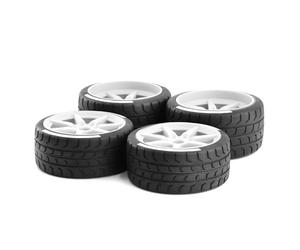 Compatibile Con FSR Per Volare Per Dio Per Mustang GT Pneumatico Per Corse In Autostrada 4 Pezzi 17mm Ruota Esagonale Per ARRMA1/7 RC Car Ricambi Pneumatici RC