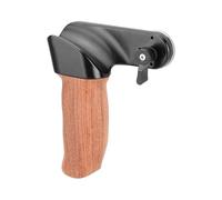 Compatibile con gabbie video con supporto a spalla for fotocamera - Impugnature for fotocamera in legno con attacco a vite filettata(Left hand)