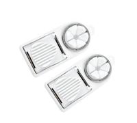 Compatibile con gadget da cucina multifunzionali for taglierina for uova, affettatrice e sezionatore, a forma di fiore, for pranzo a base carne(2pcs-White)