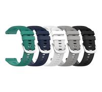 Compatibile con Garmin Forerunner 165/245/645 Music, Vivoactive 6/vivoactive 5/vivoactive 3, cinturino di ricambio in silicone da 20 mm per Garmin Venu SQ/Venu SQ 2/Venu 2 Plus (confezione da 5 pezzi)