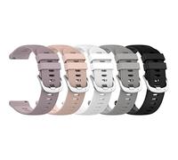 Compatibile con Garmin Forerunner 165/245/645 Music, Vivoactive 6/vivoactive 5/vivoactive 3, cinturino di ricambio in silicone da 20 mm per Garmin Venu SQ/Venu SQ 2/Venu 2 Plus (confezione da 5 B)