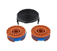 Compatibile con Ggt600a1 Trimmer copertura testa e kit bobina, tappo ABS con due linee da 8,3 metri 1,6 mm, parti di ricambio facili per manutenzione del cortile senza attrezzi