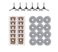 Compatibile con gli accessori del robot aspirapolvere JONR P20 PRO, spazzola laterale, panno for mocio, sacchetto for la polvere, parti di ricambio for la pulizia in microfibra efficienti.(Clear)