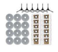 Compatibile con gli accessori del robot aspirapolvere JONR P20 PRO, spazzola laterale, panno for mocio, sacchetto for la polvere, parti di ricambio for la pulizia in microfibra efficienti.(Light Grey)