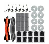 Compatibile con gli accessori for robot aspirapolvere Dreame L40 ultra / X40 Ultra, sacchetti for la polvere, spazzole laterali principali, panni, filtri HEPA, pezzi di ricambio(Black)