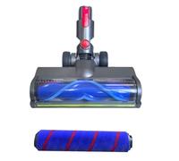 Compatibile con gli aspirapolvere Dyson V7 V8 V10 V11 V15 con luci LED verdi e spazzola a rullo morbido con setole a V.