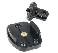 Compatibile con GoPro 13/12/11, Insta360, DJI Action - Base adattatore for treppiede da surf con supporto for superficie piana in metallo con foro da 1/4"(Combo B Set)