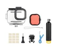 Compatibile con GoPro, custodia da 60M for Hero 9-13 | Modello Hero 9-13, impermeabile 60M, doppi slot for scarpe fredde, immersioni, snorkeling(Housing and float)