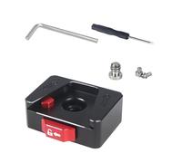 Compatibile con GoPro/DJI - Piastra di montaggio for fotocamera a sgancio rapido con vite da 1/4" for treppiede, stabilizzatore, guida scorrevole, kit di commutazione rapida(Only Clamp Seat)