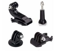 Compatibile con GoPro Hero 6/5/4/3+/3, compatibile con SJ4000/Yi - Kit 4 in 1: adattatore for treppiede + fibbia a J + sgancio rapido + accessorio for fotocamera con vite lunga