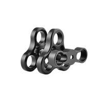 Compatibile con GoPro - Supporto a morsetto a sfera con triplo foro in alluminio da 1", sistema di bracci for luce subacquea, clip for fotocamera
