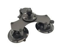 Compatibile con GoPro: supporto a ventosa con testa a sfera da 1 pollice e tripla torsione - base for finestra con blocco a torsione(Triple Suction Cup)