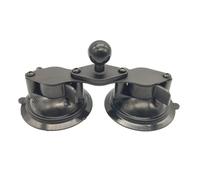 Compatibile con GoPro: supporto a ventosa con testa a sfera da 1 pollice e tripla torsione - base for finestra con blocco a torsione(Dual Suction Cup)