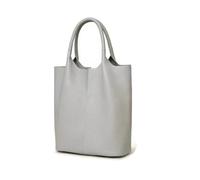 Compatibile con grandi borse morbide, set di, borsa tote da donna in vera pelle al 100%, a tracolla for il tragitto casa-lavoro(Gray)