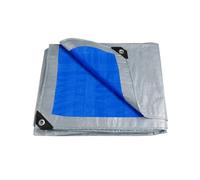 Compatibile con grandi teli impermeabili da campeggio, tende sole esterno, giardino ultraleggere, spiaggia for turisti(Blue Tarp with tool,5x4M)