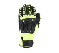 Compatibile con guanti di sicurezza antitaglio meccanici TPR Anti-vibrazioni Anti-schiacciamento Anti-collisione for il salvataggio in bicicletta all'aperto(Green,XL)