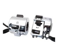Compatibile Con GY6 50cc Per 125cc 150cc Ciclomotore Scooters 1 Coppia Di Pulsanti Di Accensione Del Manubrio Cromati Lato Destro E Sinistro pulsante Motocicletta