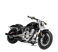 Compatibile Con Harley Davidson, BREAKOUT 2016, Treno Notturno FXSTB 2002, Veicolo Simulato In Scala 1:18 Collezione Di Ornamenti Regalo For Modelli Di Moto E Biciclette(Black)