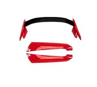 Compatibile con Hatchback Civic modificata 16-20 stile Big Tail, decima generazione Civic, spoiler posteriore senza punzonatura FK4 SI FK7, accessori aggiornati(Red)
