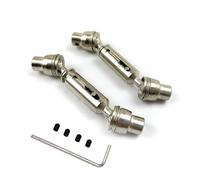 Compatibile Con Henglong Per WPL B36 B16 C14 C24 B24 Per MN D90 Per MN99S RC Car Ricambi 2 Pezzi Albero Di Trasmissione Anteriore Posteriore In Metallo Albero trasmissione rc(Silver)