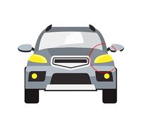 Compatibile con Honda Acura MDX 2007~2013 Paralume trasparente for fari anteriori, calotta for fari anteriori, calotta for lenti, alloggiamento for luci.(High Left)