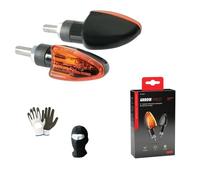COMPATIBILE CON HONDA FMX 650 COPPIA DI FRECCE A LAMPADINA 12V - 21W OMOLOGATE E13 UNIVERSALE PER MOTO LAMPA 90092 ARROW VETRO ARANCIO LUCE ARANCIO