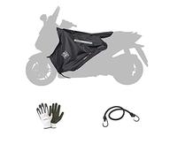 compatibile con HONDA FORZA 300 ABS 2013 13 COPRIGAMBE R164 TERMOSCUD TUCANO URBANO COPERTA TERMICA IMPERMEABILE SPECIFICO PER SCOOTER NERO ORIGINALE