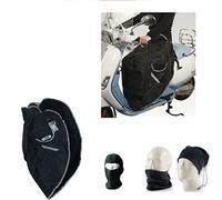 COMPATIBILE CON HONDA FORZA 350 COPRIGAMBE ANTIFREDDO IMPERMEABILE PARANNANZA DA INDOSSARE SUI FIANCHI COPERTURA PER GAMBE PER SCOOTER UNIVERSALE COPERTA TERMICA+PELLICCIA