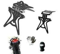 COMPATIBILE CON HONDA HORNET 600 PORTATARGA REGOLABILE PER MOTO LAMPA AERO-X 90146 SUPPORTO TARGA OMOLOGATO UNIVERSALE NON SPECIFICO NERO 270X190X35MM