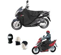 COMPATIBILE CON HONDA JAZZ 250 ES ABS COPRIGAMBE IMPERMEABILE COPERTA TERMICA PER SCOOTER E MAXISCOOTER COPERTURA PER GAMBE PETTO ANTIPIOGGIA UNIVERSALE CON PELLICCIA SINTETICA