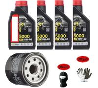COMPATIBILE CON HONDA NC750X DCT ABS TAGLIANDO-MANUTENZIONE COMPLETO MOTORE MOTO CAMBIO LUBRIFICANTE 5000 10W40 4 TEMPI CON TECNOLOGIA HC-TECH + FILTRO OLIO FAI DA TE